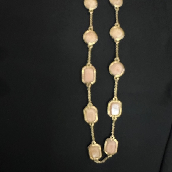 Kate Spade long gem necklace in light pink - Picture 8 of 10